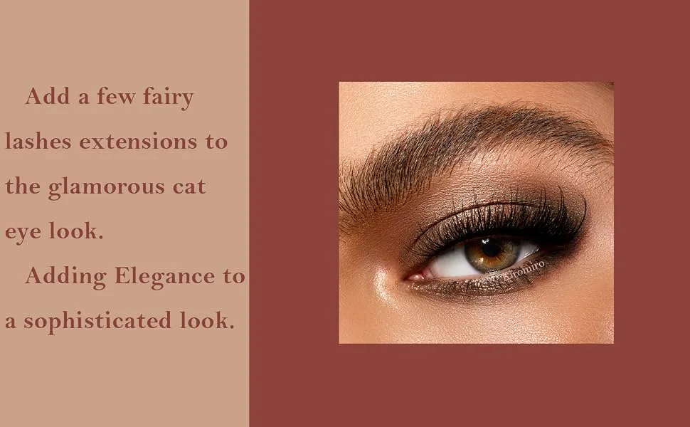 Fairy Strip Lashes That Look Like Extensions Dramatic Faux Mink Eyelashes Fluffy Long Cat Eye Wispy False Lashes Extensions Strip Eyelashes Pack - cat eye lashes