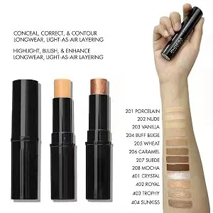 2 Pack PHOERA Contour Stick Shading Contour Stick for Makeup that Effortlessly Covers Contours Soft Matte Foundation Stick Full Coverage Waterproof.(207 Caramel&208 Espresso) Caramel&Espresso - product information 5