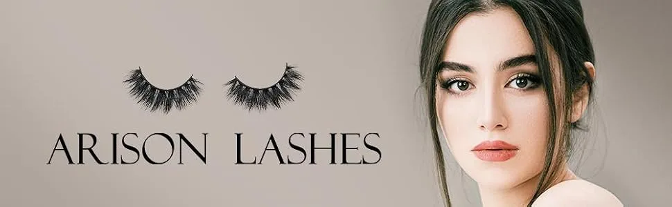 Arison Lashes 3D Mink Lashes False Fake Eyelashes Wispy Strips Silk Reusable Handmade Real Long Fur Soft Dramatic Natural Look 1 Pair Package for Women Makeup(3D661) - arison lashes