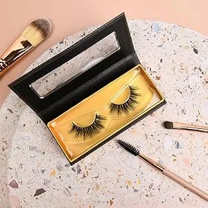 Arison Lashes 3D Mink Lashes False Fake Eyelashes Wispy Strips Silk Reusable Handmade Real Long Fur Soft Dramatic Natural Look 1 Pair Package for Women Makeup(3D661) - D661