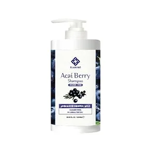 Elabore Acai Berry Super Hair Pack & (Sulfate Free) Shampoo Set 33.80fl.oz/ 1000ml - Acia Berry Shampoo