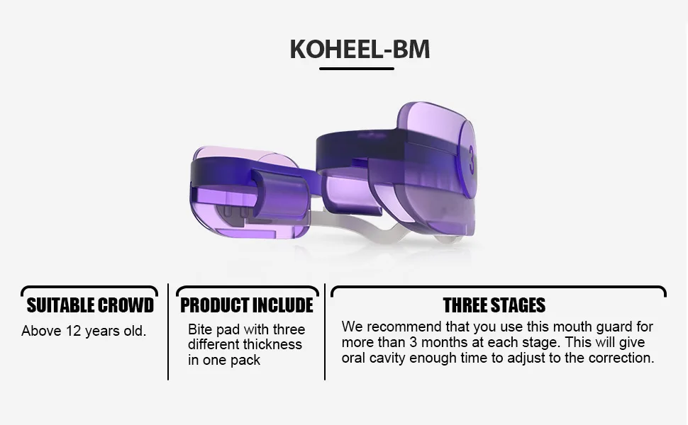 KOHEEL Dental Guard Able to Correct Bruxism Adjustable Mouth Guard 3 Count - mouth guard for grinding teeth mouth guard for clenching teeth at night mouth guard night guard