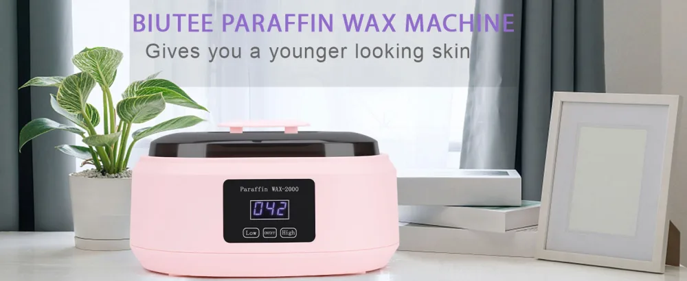 Biutee Paraffin Wax Machine Touchscreen 3500ml Paraffin Wax Warmer with 4 Pack Lavender Wax 30Min Fast Wax Meltdown Temperature Control Paraffin Hot Wax Spa Arthritis Paraffin Bath - product information 1