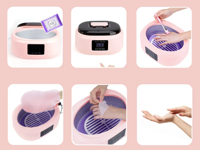 Biutee Paraffin Wax Machine Touchscreen 3500ml Paraffin Wax Warmer with 4 Pack Lavender Wax 30Min Fast Wax Meltdown Temperature Control Paraffin Hot Wax Spa Arthritis Paraffin Bath - product information 5