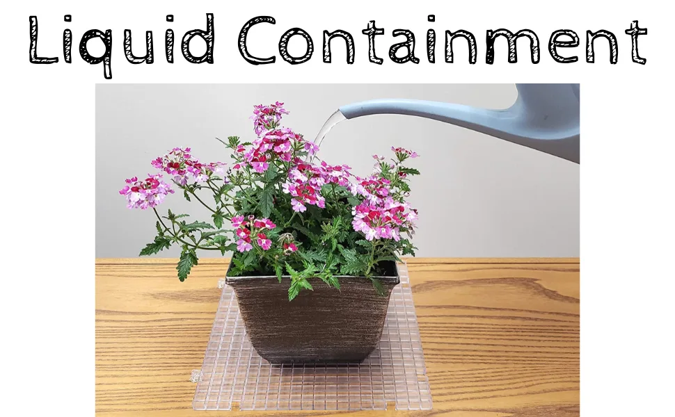 Creator's Waffle Grid 4-Pack - As Seen On HGTV/DIY Cool Tools Network - 100% USA - Solid Bottom Modular Surface - Glass Cutting Small Parts Liquid Containment Grow Room Etc. - Home Office Shop - Liquid Containment