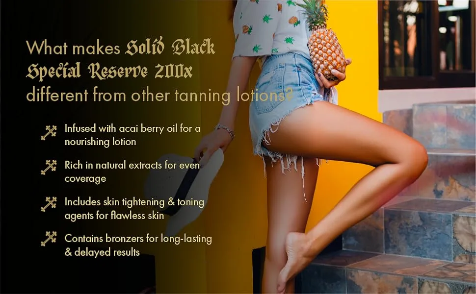 Millennium Tanning Solid Black Special Reserve 200X Tanning Lotion 13.5 Ounces 2-pack - Millennium Tanning indoor tanning lotion, tanning lotion outdoor
