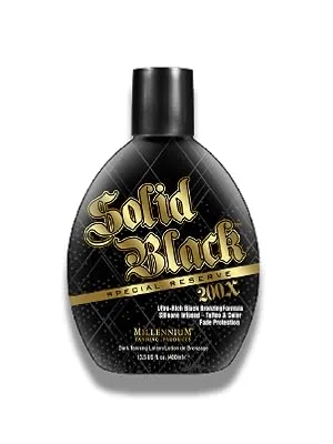 Millennium Tanning Solid Black Special Reserve 200X Tanning Lotion 13.5 Ounces 2-pack - Millennium Tanning Solid Black 200X Tanning Lotion