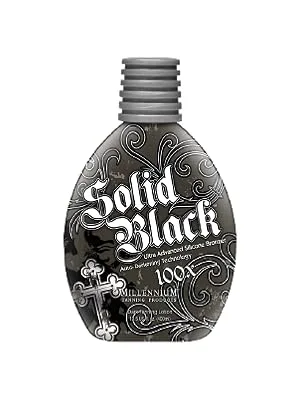 Millennium Tanning Solid Black 100X Indoor Tanning Lotion for Tanning Beds 13.5 Fluid Ounces 3-pack - Millennium Tanning tanning lotion for tanning beds