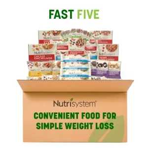 Nutrisystem Fast Five 7-Day Diet Kit with 28 Delicious Meals & Snacks Plus Protein and Probiotic Shakes - fast five