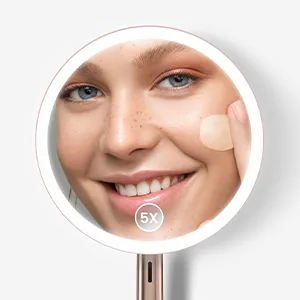 HIBELLA Glamirror 8 5X Magnifying LED Mirror | GoSupps.com