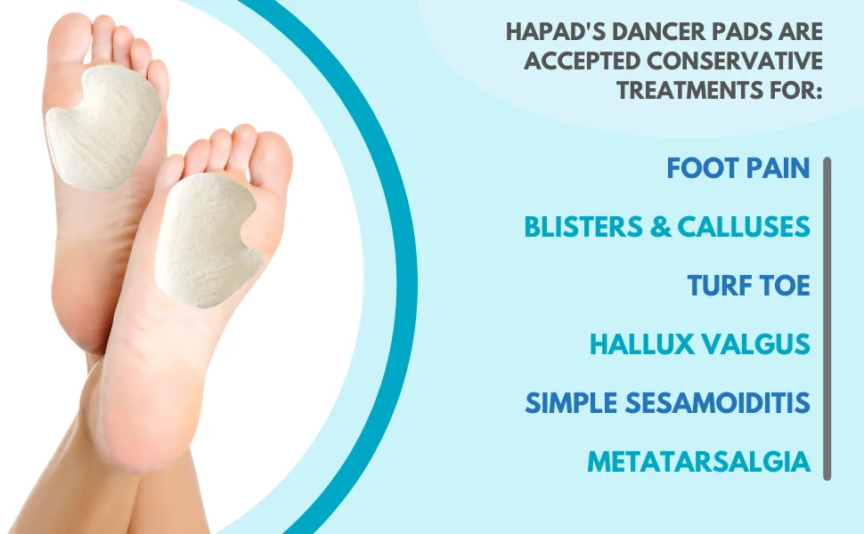 HAPAD Dancer Pads Womens 12 Pairs per Pack - dancer pads