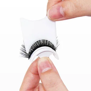 AmoVee Self Adhesive Eyelashes Eyelashes Natural Look No Glue Needed Reusable False Lashes Easy put on (Pack of 11 pairs) - fake eyelashes