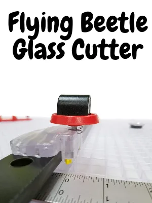 Creator's Ultra Beetle Bits Everything Glass Cutting System - Complete with 6-Pack Waffle Grids and Push Button Flying Beetle Glass Cutter Included - Made in The USA - Flying Beetle Glass Cutter