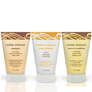 Mixed Chicks Travel & Trial Pack - Shampoo Deep Conditioner Leave-in Conditioner 2 fl. oz. each - product information 2