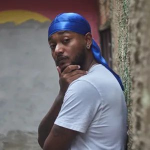 ForceWave 4 Pieces Silky Durags and Wave Cap Pack for Men Waves Moisture-Tech Fabric Satin Du-Rag Blue+red+black - blue durag picture