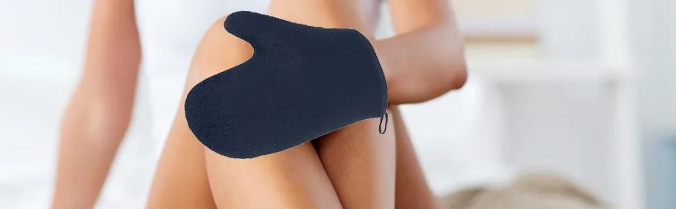 4Pack Self Tanning Mitt Set 1 Self Tanning Mitt 1 Self Tanner Lotion Back Applicator 1 Self Face Tanning Brush 1 Exfoliating Glove Self Tan Kit (4pack tanning applicator) - self tanner mitts
