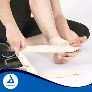 Dynarex Unna Boot Bandage Individually Packaged Provides Customized Compression as Treatment for Leg Ulcers with Zinc Oxide Soft Cast White 3 x 10 yds 1 Unna Boot Bandage - boot wrap unna boot una boot wrap wrap boot unnas boot flexible unna boot venous ulcer