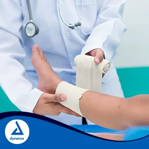 Dynarex Unna Boot Bandage Individually Packaged Provides Customized Compression as Treatment for Leg Ulcers with Zinc Oxide Soft Cast White 3 x 10 yds 1 Unna Boot Bandage - unna boot zinc calamine wrap flexible venous ulcer unna boot zinc calamine wrap flexible venous