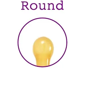 Sweetie Rubber Pacifier Natural Rubber Pacifier Rounded 2 Count (Small 0-6) - Rounded