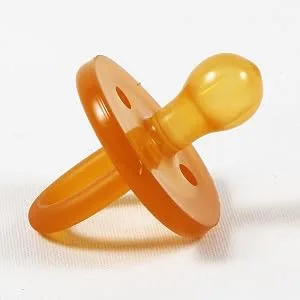 Sweetie Rubber Pacifier Natural Rubber Pacifier Rounded 2 Count (Small 0-6) - Sweetie Rubber Pacifier Natural Rubber Pacifier Rounded