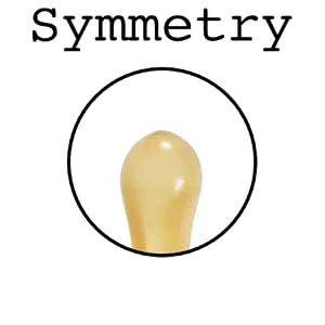 Sweetie Rubber Pacifier Natural Rubber Pacifier Rounded 2 Count (Small 0-6) - Symmetrical