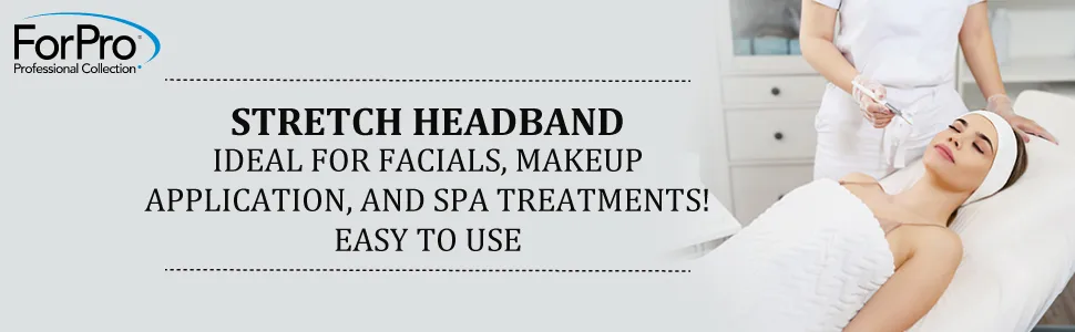 ForPro Stretch Headbands - Moisture Absorbent Disposable Spa Headbands - 2.25 W x 18 C - 48-Count - ForPro Stretch Headbands - Moisture Absorbent Disposable Spa Headbands