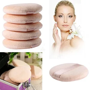 Joly Powder Puff for Makeup Face Powder (10 Pieces) 10 Count - 5pcs puff