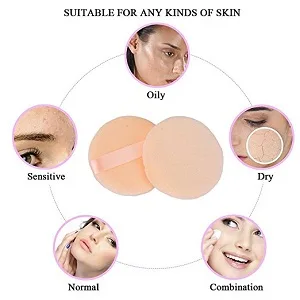 Joly Powder Puff for Makeup Face Powder (10 Pieces) 10 Count - puff