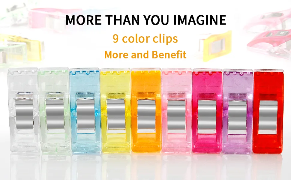 MumCraft Multipurpose Sewing Clips Pack of 160 with Premium Storage Tin Box Package Assorted Colors - product information 1