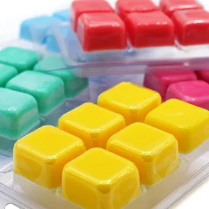 DGQ Wax Melt Molds - 50 Packs Clear Empty Plastic Wax Melt Clamshells for Wickless Wax Melt Candles - Perfect gifts