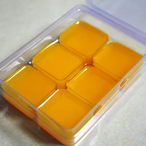DGQ Wax Melt Molds - 50 Packs Clear Empty Plastic Wax Melt Clamshells for Wickless Wax Melt Candles - Thick cell wall candle molds