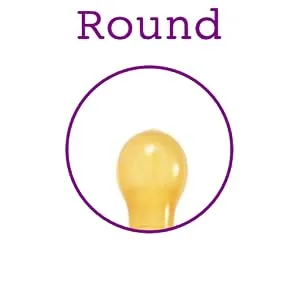 Sweetie Rubber Pacifier Natural Rubber Pacifier Rounded 2 Count (Small 0-6) - Round