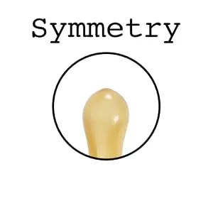 Sweetie Rubber Pacifier Natural Rubber Pacifier Rounded 2 Count (Small 0-6) - Symmetry
