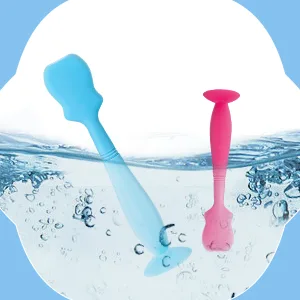 4 Pack Baby Diaper Cream Spatula Applicator Soft Silicone Baby Butt Paste Spatula Mini Rash Cream Brush for Baby Newborn (White Gray) - product information 6
