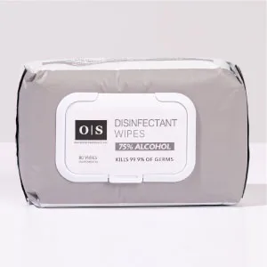 Old South Trading Alcohol Hand Wipes - 2 Canisters/65count (130 Wipes Total) - Sanitizing Wipes for Hands - wipes pouch