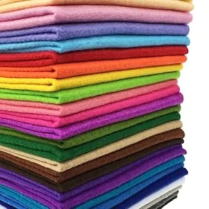 flic-flac 28pcs 12 x 8 inches (30cmx20cm) 1.4mm Thick Soft Felt Fabric Sheet Assorted Color Felt Pack DIY Craft Sewing Squares Nonwoven Patchwork 30x20cm - product information 2