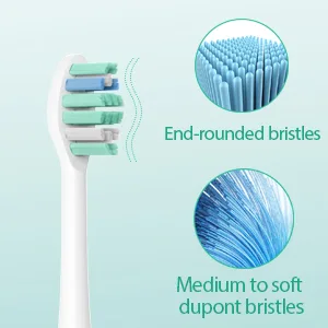 Toothbrush Replacement Heads Compatible with Philips Sonicare Soft Electric Brush Head Compatible with 2 Series ProtectiveClean DailyClean Plaque Control Gum 4100 5100 C2 G2 W 10 Pack - product information 3