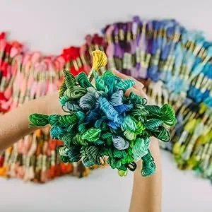 DMC 117F25HDC Embroidery Floss Pack 8.7yd Home Decor 36/Pkg 8.7-Yards Multicolor - DMC Six-strand Embroidery Floss Bouquet