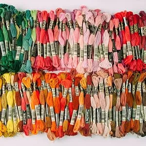 DMC 117F25HDC Embroidery Floss Pack 8.7yd Home Decor 36/Pkg 8.7-Yards Multicolor - DMC Six-strand Embroidery Floss Warm Colors