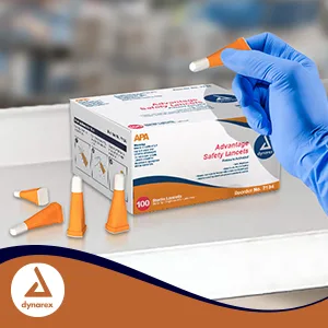 Dynarex Advantage Pressure Activated Safety Lancets Sterile 100 Count - one touch delica plus lancets contour next lancets one touch lancets relion lancets keto mojo lancet