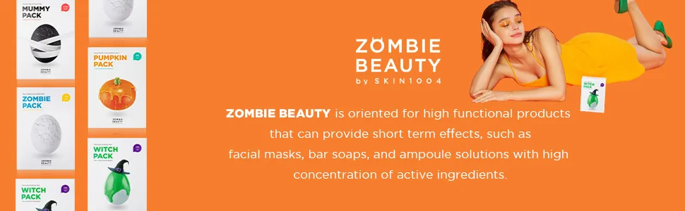 SKIN1004 Witch Pack (1box - 8ea) | Creamy Mud Pack with Green Tea Water Calming Purifying Pore Care - witch pack branding image