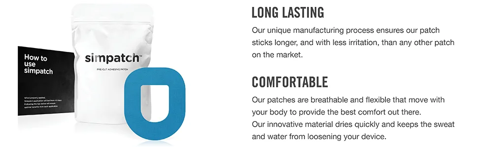 SIMPATCH OmniPod Adhesive Patch (25-Pack) Waterproof Adhesive CGM Tape Multiple Color Options Biege - product information 2