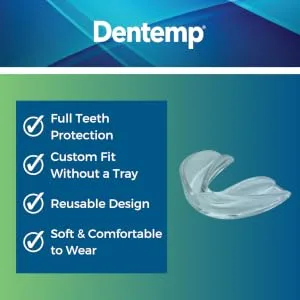 Protect Your Teeth and Sleep with DENTEMP Protect-IT Mouth Guard for Clenching Teeth at Night - 8 Pack Custom Fit Night Guards for Teeth Grinding Guards for Sleep - mouthguard