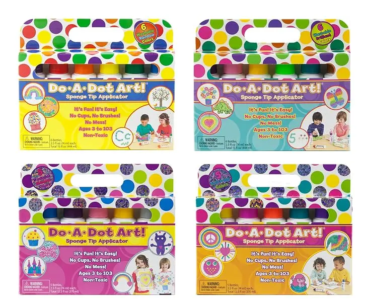 Ice Cream Scented Washable Dot Markers for Kids and Toddlers Set of 6 Pack by Do A Dot Art The Original Dot Marker - product information 2