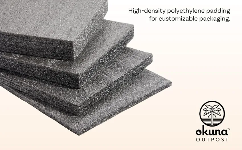 2 Pack Customizable Polyethylene Foam Packing Material for Shipping Inserts Crafts (12 x 12 In) - Packing Foam Banner