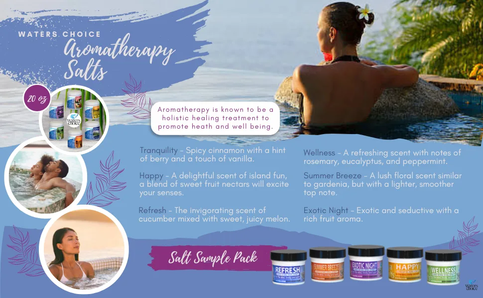 Waters Choice Aromatherapy Spa Salts Sample Pack - salt flyer