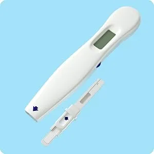 Pregmate 10 Digital Ovulation Tests Predictor Kit (10 Count) - Insert the test stick into the test reader until it clicks into place
