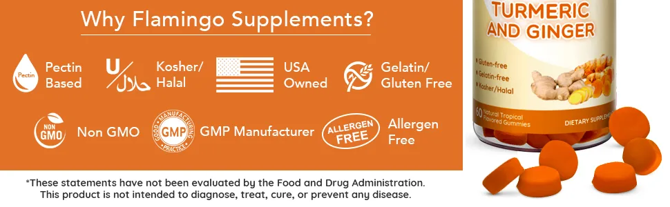 Turmeric Curcumin & Ginger Chewable Gummies for Adults and Children.Vegan Friendly Kosher & Halal Gluten Free Non GMO. 60 Count - tumeric cucumin