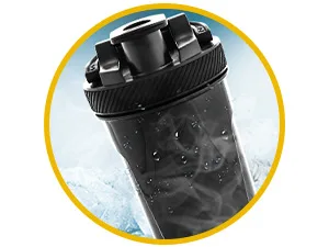Utopia Home 2-Pack Shaker Bottle - 24 Ounce Protein Shaker Bottle for Pre & Post workout drinks - Classic Protein Mixer Shaker Bottle with Twist and Lock Protein Box Storage(All Black & Clear/Black) - Shaker Bottle