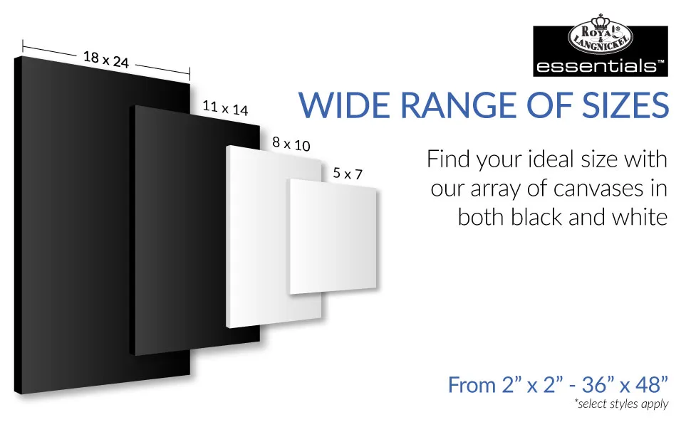 Royal & Langnickel Essentials 16x20 Triple Gessoed Canvas Panel Value Pack for Oil and Acrylic Painting 6 Pack 16x20 - 6pk - product information 5
